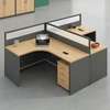 2 Way Curved Modular Imported Office Workstation Desk thumb 1