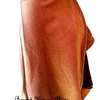 Womens Brown Cotton poncho with golden earrings thumb 1
