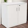 Office cabinet: Modern White Office Filing Cupboard thumb 2