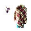 Womens Purple multicolor poncho with earrings thumb 0