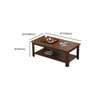 Office Table: Square Mahogany Coffee Table thumb 1
