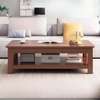 Coffee Table; Rectangle Wooden Red Coffee Table thumb 0
