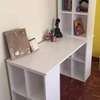Modern customized Home office desks with a side shelf thumb 3
