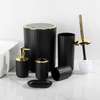 luxury bathroom accessories set with touch of gold & Silver thumb 3