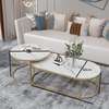 Marble Top 2 Piece Dining Coffee Tables thumb 1
