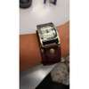 Womens Brown Leather watch and silver earrings thumb 1