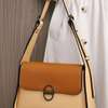 Two-Tone Leather Shoulder Bag Adjustable Strap thumb 5