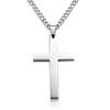 Silver Cross Pendant Necklace thumb 1