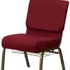 Office Chair: Red Padded Office Visitor Chair thumb 4