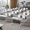 Modern Foldable Meeting Table with Wheels thumb 1