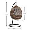 Outdoor Rattan Hanging Hammock-Swing Chair (Cushioned) thumb 1