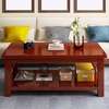 1.2m Executive Coffee Table – Mahogany Look thumb 2