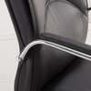 Office Chair:  Black Leather Visitor Office Chair thumb 1