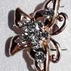 Ladies Gold Plated butterfly Brooch thumb 0