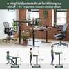 Office Desk : Single Electric Adjustable Office Desk thumb 3