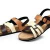 Leather Guoluofei Sandals Double Buckle Footbed Sandals thumb 1