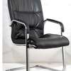 OFFICE CHAIR: Black  Heavy Leathered Office Chair thumb 4