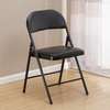 Stackable Outdoor Folding Chair – Black Metal Frame thumb 1