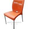 Stackable Plastic Chairs with Metallic Stands (Armless) thumb 5