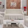 White Stretchable Turkish Sofa Covers thumb 2