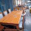 Custom-made Solid wood 6-seater  mahogany dining set thumb 1