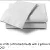 Excecutive white stripped cotton bedsheets thumb 8