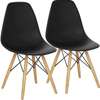 Pitch Black 4-Legged Eames Chair thumb 2
