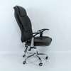 Office Chair : Generic Black Leather Office Chair thumb 3