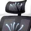 Office Chairs: Mesh Orthopedic Task Chair With Headrest thumb 7