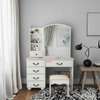 Dressing Table; White Dressing Table With Drawers thumb 1