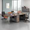 Office Table: Modern Open Office Cubicle Staff Workstation thumb 1