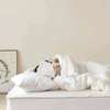 King-size white striped duvet thumb 6
