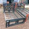 Quality and durable metallic beds with wooden finish thumb 7
