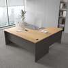 Office table: 140cm curved office table thumb 3