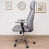 Office Chair;CEO Grey Executive Leather Office Chair thumb 3