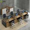 Workstation: 6 Way Modular Setup, Stylish Office Work Desk thumb 0