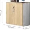 Office Cupboard: Brown 2-Door Wooden Office Cupboard thumb 3