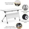 White Rectangular Office Foldable Training Desk thumb 4