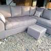 L shaped sofa with footrest thumb 0