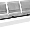 Office Bench: 3-Seater Silver Waiting Bench thumb 4