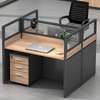 Office Desk :  Modern Workstation of 2 with Open Space thumb 3
