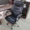 Office Chair: Leather Non Discomfort Recline Chair High Back thumb 0