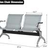 Office Bench: Two Persons Seater Reception Waiting Bench thumb 1