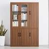 Office Cabinet : 3 Door Glass-Wooden Storage Cabinet thumb 4