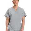 Scrubs Unisex Workwear V Neck Gray Size S, M, L & XL thumb 0