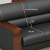 OFFICE SOFA:Comfortable Black Office Sofa thumb 4