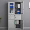 Steel Glass Doors 3 Drawers Office Cabinet With A Safe thumb 3