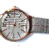 Ladies Grey Glittery Leather strap watch thumb 1