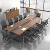 Executive 2.4m Wooden Meeting Table with Metal Legs thumb 5