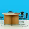 Boardroom Table: Round Arrow Legs Conference Table thumb 5